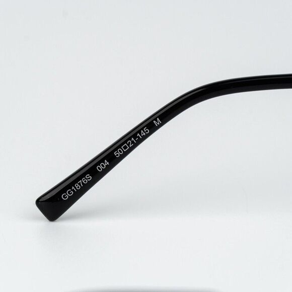 Gucci Women Sunglasses Metal Black Green Square GG1876S 004 NEW AUTHENTIC main image 4